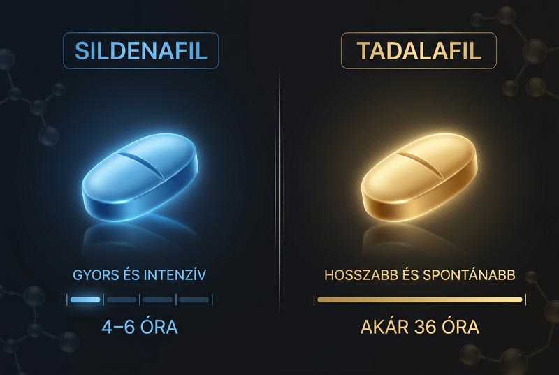 Sildenafil és Tadalafil hatásidő összehasonlítás